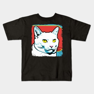 Turkish Van Pop Art - Cat Lover Gift Kids T-Shirt